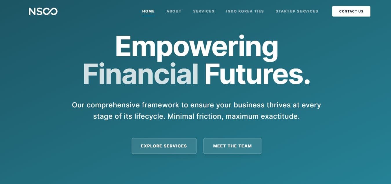 NSCO website design